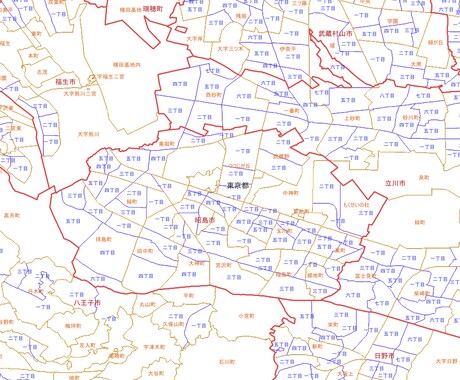 全国　県、市区郡、大字、字境界地図出来ます 全国県、市区郡、大字、字境界地図 イメージ2