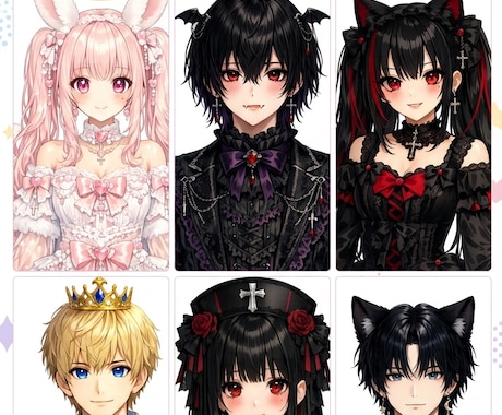 IRIAM対応！！あなただけの立ち絵制作します 初心者歓迎！配信で使えるキャラを制作します イメージ2