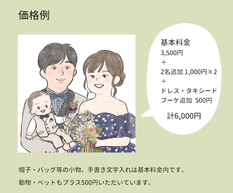 優しい雰囲気の似顔絵描きます SNSのアイコンや記念日に可愛い似顔絵はいかがですか？ イメージ2