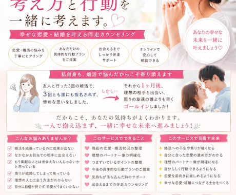 あなたの理想の恋愛、叶えます あなたが願う幸せな恋愛にふさわしい理想の相手を引き寄せます。 イメージ1