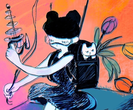 ポップな世界観のヘッダーお描きします イメージ1