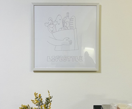 ゆるくてかわいいウォールアートを作成します 1枚絵 壁掛け 絵画 art painting イメージ2