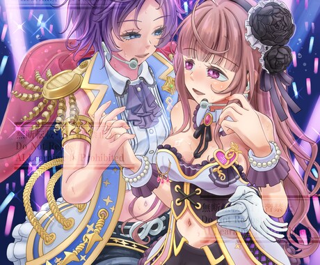 イラストのご注文承ります アナログ風の塗り、手描きの味を強調 イメージ2