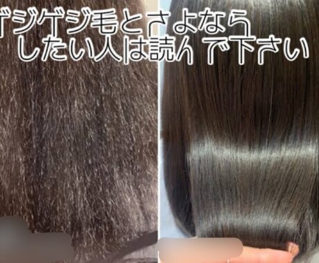 傷んだ髪をとある方法でサラサラにさせます 痛み過ぎた髪の毛を、｢とあるもの｣ でサラッサラに致します イメージ2