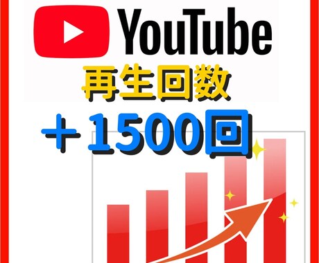 高品質☆YouTube動画１5００再生数向上します 広告によるプロモーションで不正なし！¥1500で1500回！ イメージ1