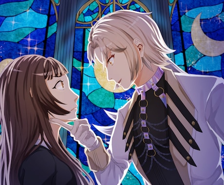 夢絵/サムネ/一枚絵などをお描きします 男性キャラも女性キャラも理想の一枚を！ イメージ2