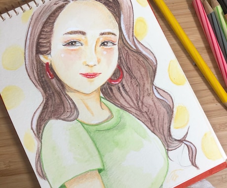お友達、恋人へのメッセージカード作成を承ります 似顔絵や好きなキャラ入りの世界に1つだけのカード作成 イメージ1