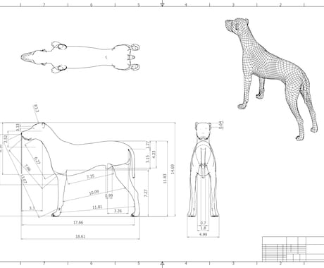 ポリゴンモデルをCAD編集可能形式に変換します （例）.OBJ形式→.IGES形式へ変換します。 イメージ2