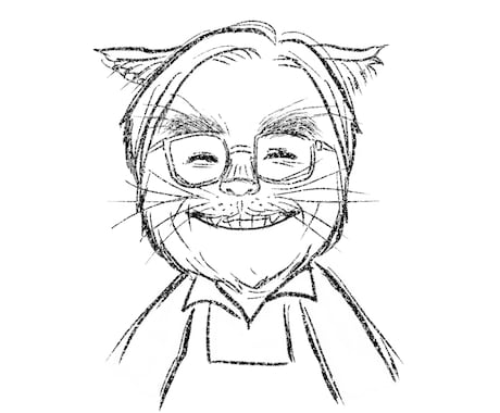 猫化・犬化シンプルアイコン描きます 猫、犬化の似顔絵アイコンお描きします！他動物も相談可！ イメージ1