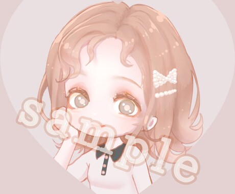 アイコン用のオリキャライラスト描きます あなたのオリジナルキャラクターをかわいくゆるふわデフォルメ化 イメージ2