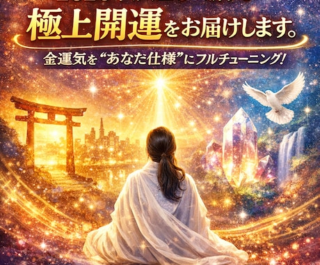 2026年、人生を一新する極上開運をお届けします 全運気をあなた仕様にフルチューニング。 あなただけの幸運の波 イメージ2
