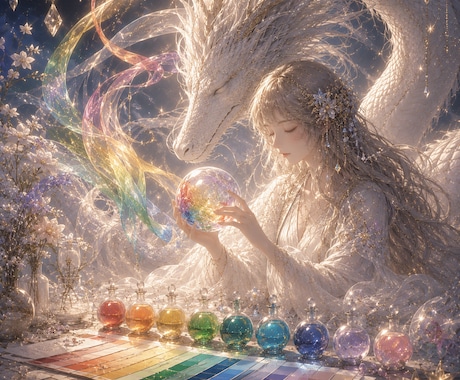 開運♦️仕事運に良い【ラッキーカラー】を鑑定します 名刺・HP・小物等にもおススメ♪あなたの魂に合う色を伝授✨ イメージ1