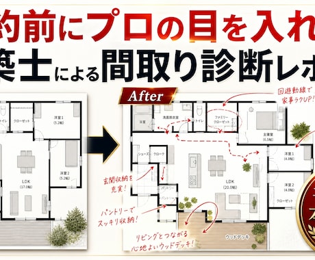 間取り診断レポートします イメージ1
