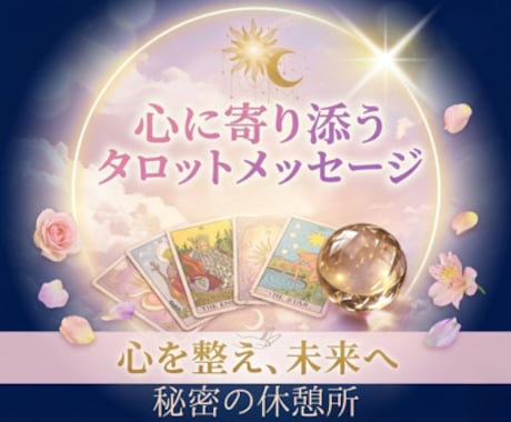 恋の迷いにそっと寄り添うタロット占いをします 気になるあの人の本音と、これからの流れを文字でお届けします イメージ1
