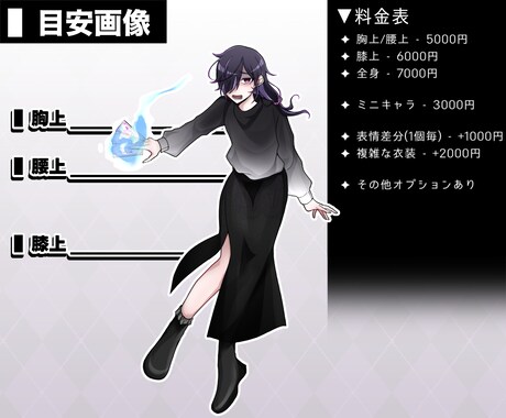 TRPG - あなた様のPC描かせて頂きます 【ソシャゲ風立ち絵も作成可能！】 イメージ2