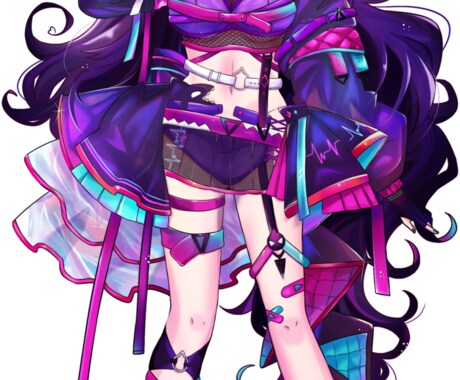 IRIAM イリアムの立ち絵・お着替え制作します ビビットで目を惹くIRIAM立ち絵を制作いたします！ イメージ2