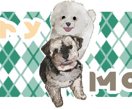 愛犬、愛猫のイラスト描きます 愛犬愛猫の思い出の瞬間をイラストで描いてお届けします イメージ2