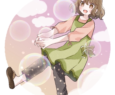 ゆるふわ・シンプルイラスト描きます かわいいシンプルイラスト！SNSアイコンを届けます☆ イメージ2
