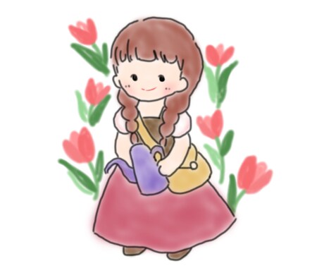 ほんわかイラスト作成します ポスターやブログの挿し絵にご活用ください イメージ2