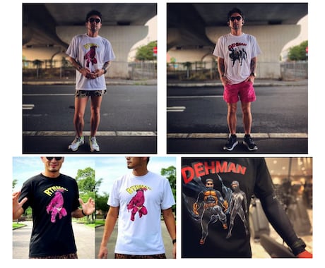 あなただけのヒーロー描きますTシャツ作ります アメコミ風オーダーメイドヒーロー似顔絵シャツプレゼントに最適 イメージ2