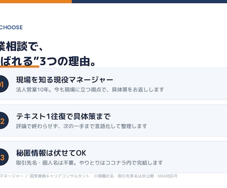 現役マネージャーが営業の悩み相談にのります テキスト往復OK／10年・年100社の現役視点で具体策まで イメージ2