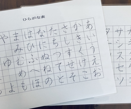 お子様のかきかた学習教材を販売します 手書き手本で覚える平仮名、カタカナ教材 イメージ1
