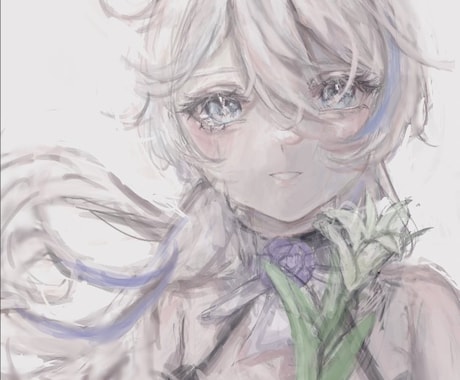 目を引くイラスト描きます 目を引く厚塗り風のイラスト描きます！ イメージ1