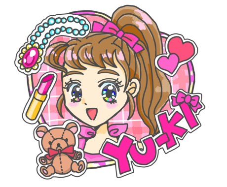 アニメっぽい女の子と好きな物のアイコン描きます 可愛くて目立つ！好きな物が一目で分かるSNS用アイコン イメージ2