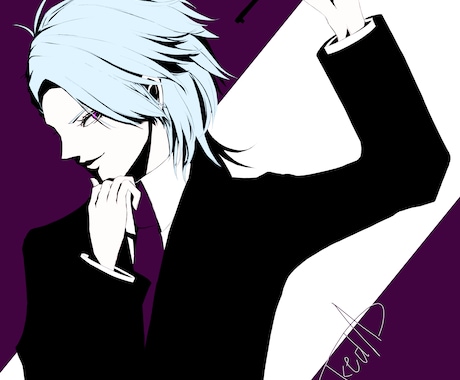 あなたのオリジナルキャラクターを彩る絵を描きます 色彩を意識した、雰囲気あるキャラクターイラストを制作します イメージ2