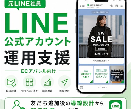 元LINE社員がLINE活用を相談します 売上に対する課題を整理し、LINEを活用した改善点をご提案 イメージ1