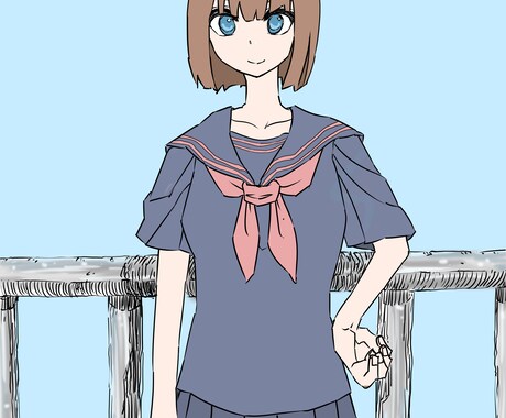 可愛い女の子のイラスト描きます ニーズに会うよう修正やポーズ等応じます イメージ2