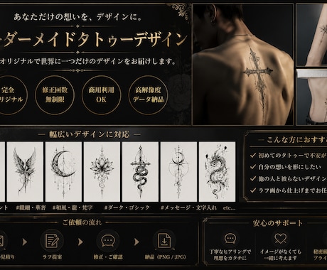 タトゥーデザインお困りの方デザインします イメージ1
