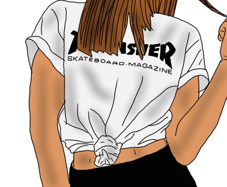 アイコンにオススメします 自分の絵を顔の特徴はわからなくかきます！ イメージ2
