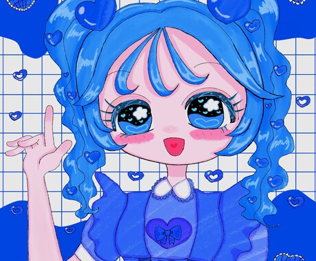 キラキラポップなアイコンを描きます 誰もが可愛いと思えるようなイラストを描きます。 イメージ2