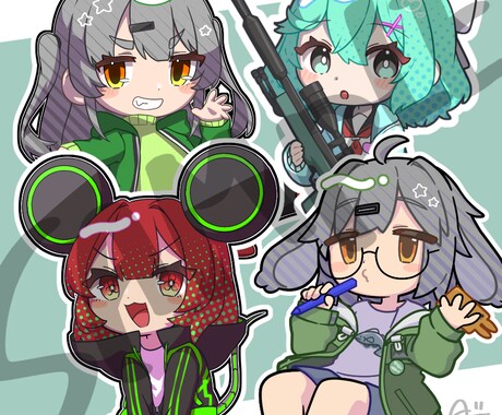 動画、グッズ向けSDイラスト描きます 動画やグッズ製作にお使いいただける、高画質のSDイラストです イメージ2