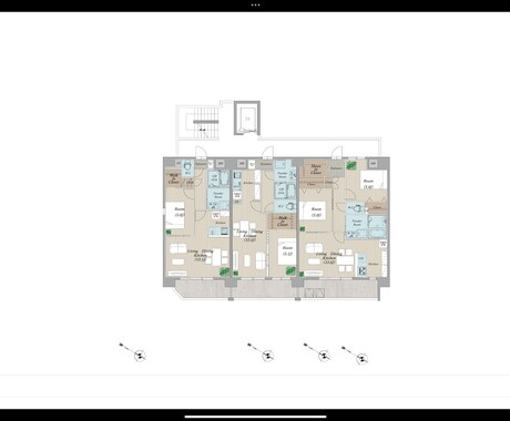 販促用色付き間取り作成いたします マイソク、販促用、賃貸募集時の色付き図面を作成いたします。 イメージ2