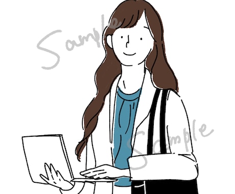 世界にひとつだけのオリジナル似顔絵描きます SNS、ビジネスに！ゆるやかでおしゃれなイラストを描きます♪ イメージ2