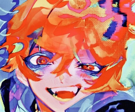 インパクトのあるアイコンイラスト制作します ダークで繊細なのに派手なビビット！？唯一無二を求めるアナタへ イメージ2