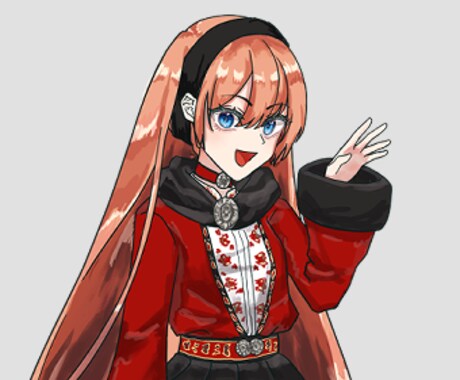 キャラクターの立ち絵イラスト描きます 立ち絵や胸上イラストなどを制作します！ イメージ1