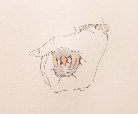 ペンと水彩のお洒落なペットのイラストお送りします 自分用はもちろん、プレゼントにも！ イメージ2