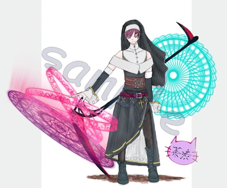 SNS用アイコン、キャラクターデザインを描きます 10～20代がメインで中性的な絵柄が得意ですオリキャラも歓迎 イメージ2