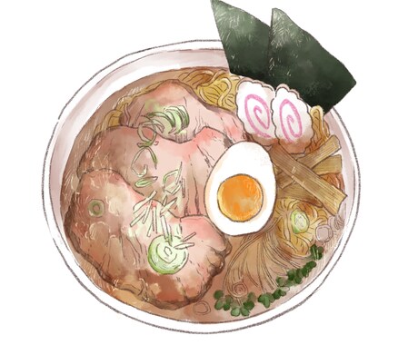 温かみのある食べ物イラスト制作します お店のメニューやアイコンンに、食べ物のイラストを制作します！ イメージ1