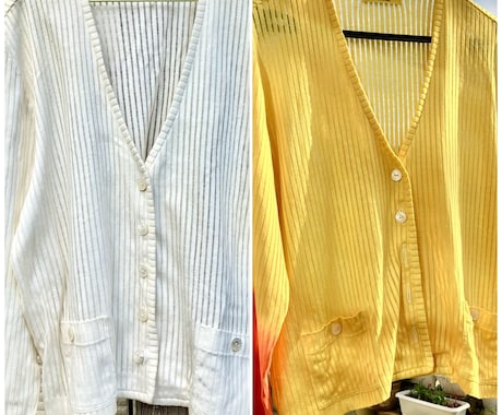 衣服の染め直し 思い出の服を幻想的に染め直します 思い入れのある服をイメージチェンジしてもう一度着ませんか？ イメージ1