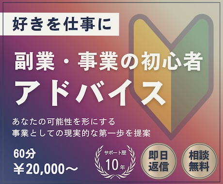 副業・事業の初心者に丁寧に優しくアドバイスします 好きを活かして収入につなげる第一歩をビデオチャットでサポート イメージ1