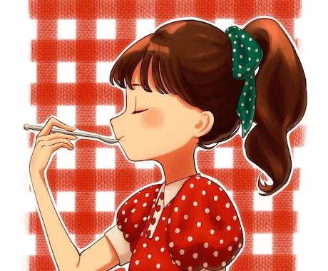 SNSのアイコンを描きます 女の子と暖色、光が得意です！絵柄の方向性も相談可 イメージ1