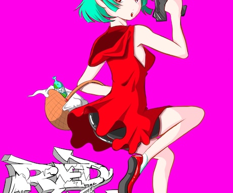 イラスト制作します ポップカラーのイラスト制作します。鮮やかなイラストです。 イメージ1