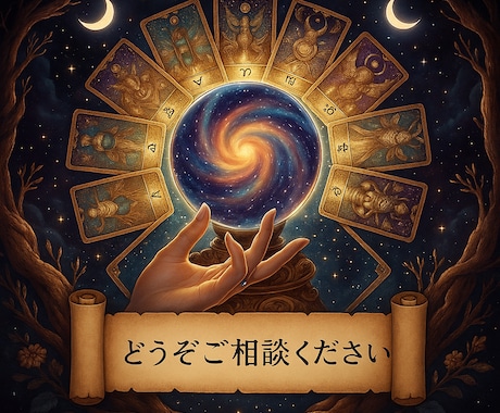 お悩みお二つ、心を込めてタロットで占います 心が少しでも軽くなるように。タロットがあなたを導きます。 イメージ1