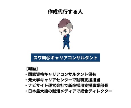 通過するES・職務経歴書を作成します 〜国家資格キャリアコンサルタントが作成代行〜 イメージ2