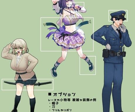 TRPGの立ち絵描きます 2週間以内で納品可能！タイミングが合えば即日納品も！ イメージ2