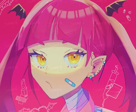 SNSアイコン作成します ☆お試し価格☆SNSなどに使えるアイコン描きます！ イメージ2